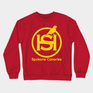 Defunct Spokane Canaries Hockey Team Crewneck Sweatshirt